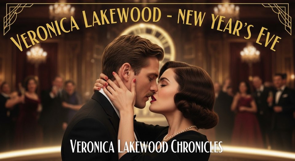 Cover illustration for Veronica Lakewood: New Year’s Eve