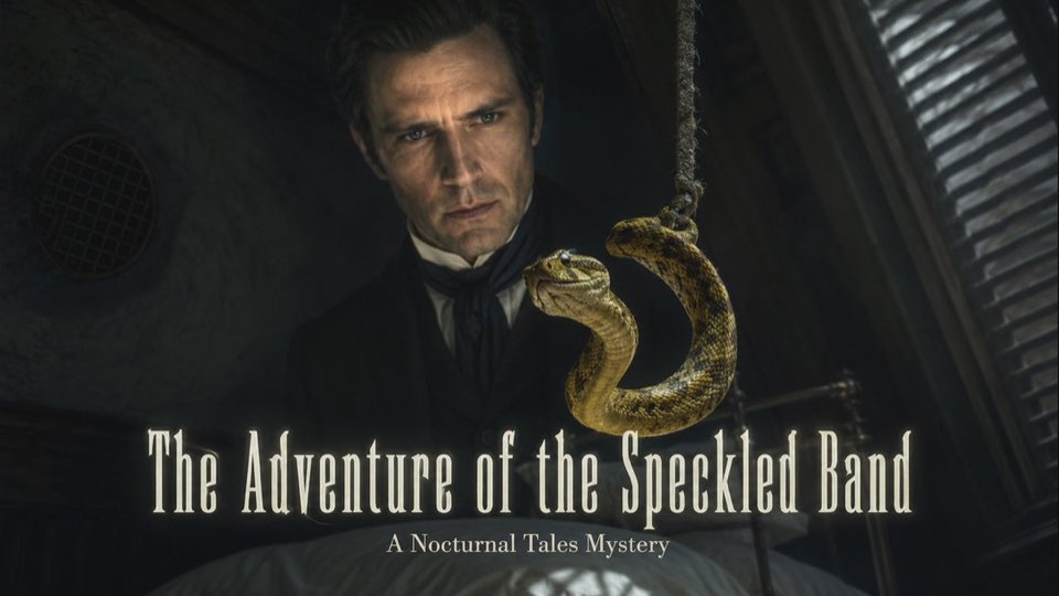 Cover illustration for The Adventure of the Speckled Band