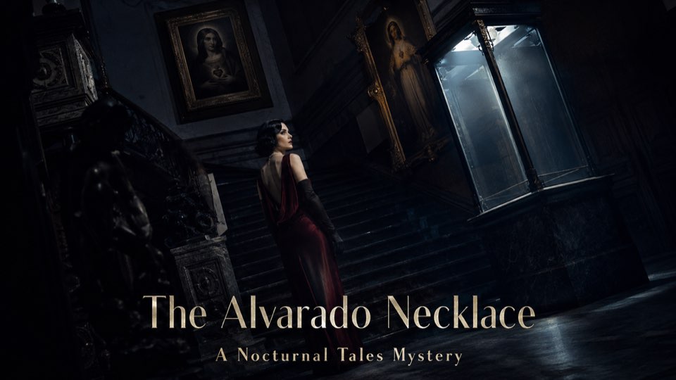 Cover illustration for The Alvarado Necklace