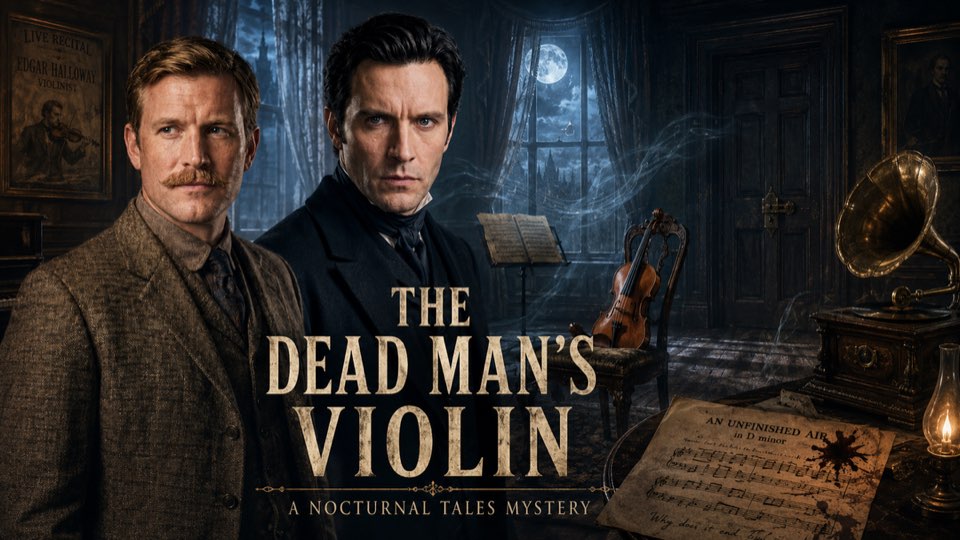 Cover illustration for The Adventure of the Dead Man's Violin